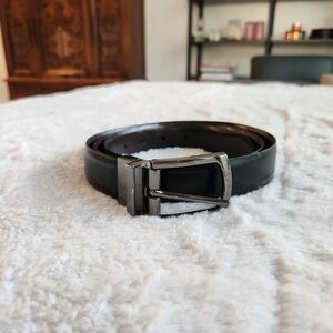 Dockers Men's Leather Reversible Belt Black Brown Business Office OS